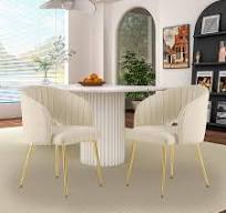 SUPPNEED Lot de 2 chaises de salle à manger confortables en ...