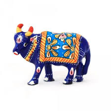 Nandi Cow Statue Madhurya Cow Statue Hand Painted