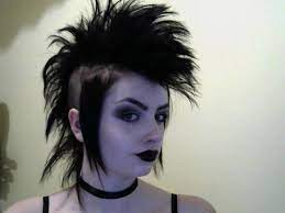 Goth Subculture Drillitinmygoodhole My Hair Is Now Long Enough To Deathhawk This Is Punk Hair Goth Hair Deathhawk