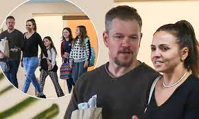 Born october 8, 1970) is an american actor, producer, and screenwriter. Matt Damon Steps Out With Wife Luciana Barroso And Their Three Daughters Prior To Sunday S Oscars Daily Mail Online