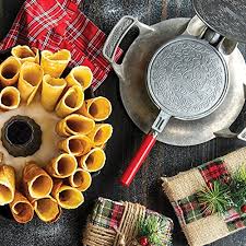 2 eggs 1/ 2 cup butter, melted 1 1/ 2 cups flour 1 cup sugar 1 teaspoon ground cardamom 1 cup of milk. Buy Nordic Ware Norwegian Krumkake Iron Online At Low Prices In India Amazon In