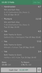 Betting sites that quickly hand you your earnings might pay out your winnings within an hour but the payment method you used will determine how long it will take. 21 1 Bet 365 Mixed Acca For Tuesday S Racing And Football The Winners Enclosure
