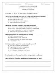 Because Of Winn Dixie Comprehension Assessment Winn Dixie Comprehension Assessments Multiple Meaning Words