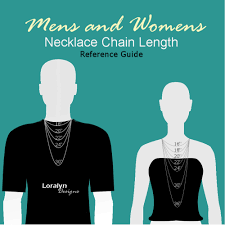 standard chain length chart diagram loralyn designs