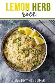 Herb Lemon Rice Recipe Recipe Rice Side Dishes Rice Cooker Recipes Lemon Rice
