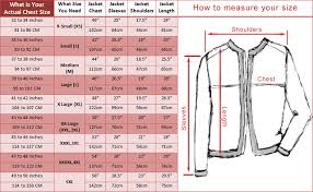 Jacket Measurement Guide With Size Chart Fashion2apparel