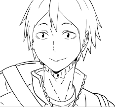 Hundreds of free spring coloring pages that will keep children busy for hours. Yamaguchi Coloring Page 1 In 2021 Anime Character Drawing Anime Drawings Art Drawings Sketches Creative
