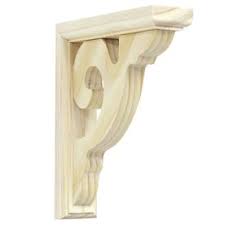 Unfinished Interior Scroll Bracket Shelf Bracket Wood Corbels Corbels Wood Shelf Brackets