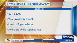 Arkansas Mlk Commission Giving Away Food For Families In Need For Thanksgiving Kark