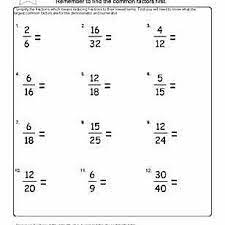 In these pdf worksheets, grade 3 and grade 4 kids reduce proper fractions to the lowest term. 9 Worksheets On Simplifying Fractions For 6th Graders