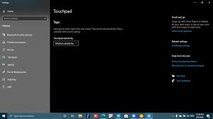 Oct 18, 2016 · mouse and touchpad settings in windows 10: Touchpad Settings Showing Only Sensitivity Settings Only Microsoft Community