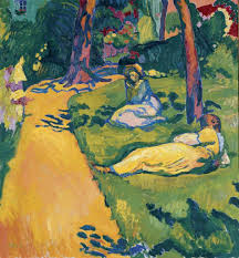 Cuno Amiet Ruhepause Im Garten Auf Der Oschwand 1911 Idee Farbe Kunst Ideen Ausstellung