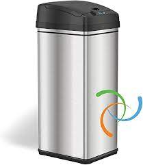 I shot into him again and he backed up and sat down again. Amazon Com Itouchless 13 Gallon Automatic Trash Can With Odor Absorbing Filter And Lid Lock Power By Batteries Not Included Or Optional Ac Adapter Sold Separately Black Stainless Steel Home Kitchen