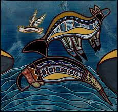 Dugong And Wallaby Story Terry Platt Australian Kuuku Ya U Lama Lama Cape York 2002 Art Australian Art Indigenous Australian Art