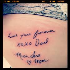 Pin By Jenny Lynn Barger On Ink Love Dad Tattoos Signature Tattoos Writing Tattoos