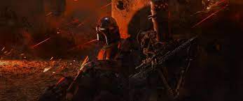 The Mandalorian Chapter 1 End Credits Art Touched Up Mandalorian Star Wars Art Star Wars
