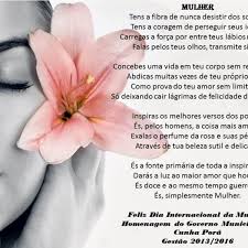 Coleção mensagens de paz e esperança com narração de cid moreira. Convite Homenagem Dia Internacional Da Mulher Municipio De Cunha Pora