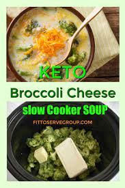 Slow cookers are ideal for making full flavoured delicious soups that are quick to prepare and full of goodness and nutrients. Easy Keto Broccoli Cheese Slow Cooker Soup Fittoserve Group
