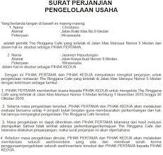 Pengelolaan keuangan the ringgana cafe ini menganut sistem akuntabilitas yang terbuka dan transparan antara pihak pertama dan. 14 Contoh Surat Perjanjian Kerjasama Terlengkap Yang Pernah Ada
