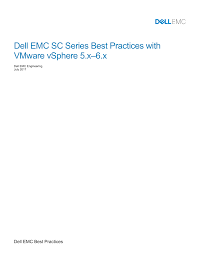 Dell Emc Sc Series Best Practices With Vmware Manualzz Com