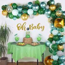 Jungle Safari Theme Baby Shower Decorations Boy Balloon Etsy In 2021 Baby Shower Balloon Arch Baby Shower Safari Theme Baby Shower Decorations For Boys