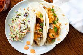 Using silken tofu coated in a crispy panko coating is a great sub for fish. Panko Fish Tacos With Sriracha Lemongrass Sauce No Plate Like Home