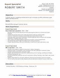 Apply to specialist, senior sales specialist, operations associate and more! Export Specialist Resume Samples Qwikresume