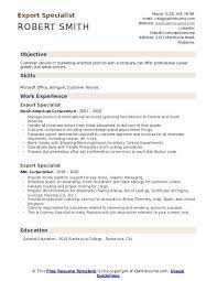 12 import export specialist resume sample. Export Specialist Resume Samples Qwikresume