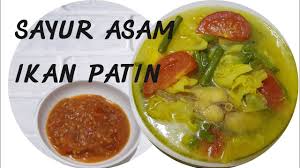 Sayur ini berisi kacang, kubis, dan timun serta ditambah dengan ikan patin ataupun ikan haruan sebagai . Resep Sayur Asam Ikan Patin Dan Sambal Terasi Youtube