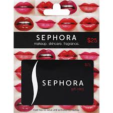 The beauty insider rewards bazaar is where sephora offers rewards in exchange for a certain number of accrued points ranging from 50 points to 100,000 points, from time to time and at sephora's sole discretion. Sephora Gift Card 25 Gift Cards Ptacek S Iga