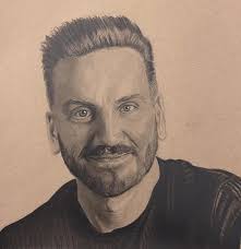 After we met at Tuesday night's Detroit premiere of THE END OF THE WORLD AS  WE KNOW IT, incredible artist @werths_art decided to draw me. I am floored  by his skill and