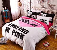 Are there benefits of sleeping on luxury designer comforter sets? 100 A Grade Designer Bedding Set Modern Fashion Bright Color Comforter Sets Black White Pink Bed Linens For Girls Conforter Set Bed Linen For Children Bed Quiltbed Love Aliexpress