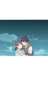 over the sky..... Mio and Arata 😍❤️ | Anime, Sky