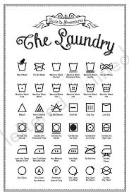 Laundry Symbols Poster Print Guide To Procedures Laundry Etsy Laundry Symbols Laundry Care Symbols Laundry Care