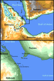 Suez canal in world map. Bab El Mandeb Wikipedia