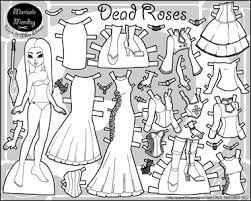 Get your free printable barbie coloring pages at allkidsnetwork.com. Dead Roses Gothic Fashion Paper Doll Paper Dolls Clothing Paper Dolls Paper Doll Template