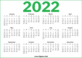 This website is a collection of blank printable calendar templates, which are designed for each month of the year of 2022. Printable 2022 Us Calendar Green Color Printable Calendars 2022