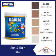 Davies Sun Rain White Gray Black