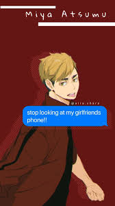 Hd wallpapers and background images. Miya Atsumu Free Wallpaper Or Lockscreen Anime Wallpaper Phone Haikyuu Wallpaper Anime Lock Screen Wallpapers