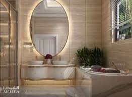 In this large los angeles bathroom by studio lifestyle, a separate room, divided by an arched double door, is used for the soaking tub. Wxppjhqgot42hm