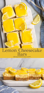 Lemon Cheesecake Bars With Lemon Curd Dessert For Two In 2020 Lemon Cheesecake Bars Fresh Fruit Desserts Recipes Easy Lemon Curd