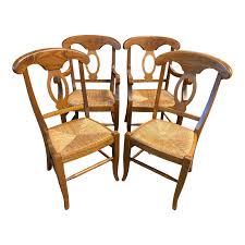 A place for eveything in your busy kitchen. Pottery Barn Napoleon Italian Rush Seat Dining Room Chairs Set Of Four Design Plus Gallery