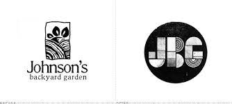 Johnsons Backyard Garden Logo Before And After I Much Prefer The After Garden Backyard Garden Branding Design