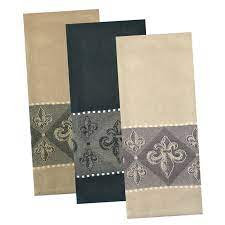 Coordinates perfectly with any country french kitchen or paris inspired party. Design Imports Assorted Fleur De Lis Jacquard Dishtowel Set Of 3 28 Inches Long X 18 Inches Wide On Sale Overstock 21725071 Fleur De Lis Jacquard
