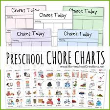 Free Preschool Chore Charts Subscriber Freebie