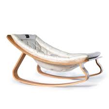 Levo Beech Wood Baby Bouncer White Charlie Crane Design Baby Baby Rocker Baby Bouncer Minimalist Baby