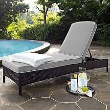 Crosley Palm Harbor Outdoor Wicker Chaise Lounge With Cushions Bed Bath Beyond Lounge Chair Outdoor Outdoor Wicker Chaise Lounge Wicker Chaise Lounge
