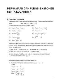 Contoh soal logaritma sederhana yang dapat dengan mudah dipahami karena disertai dengan penjelasan dalam proses penyelesaian soalnya. 07 Persamaan Logaritma