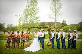 Featured Weddings Country Wedding Camouflage Wedding Outdoor Country Wedding