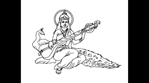 In some areas it is known as the festival of kites and people crowd mata saraswati mantra. How To Draw Goddess Saraswati Mata Full Body Pencil Drawing Step By Step Youtube